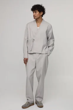 Pantalon De Costume Coupe Décontractée Avec Ceinture