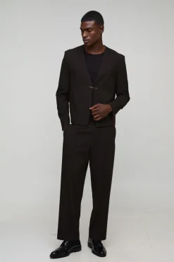 Pantalon de costume à coupe décontractée avec détails de couture