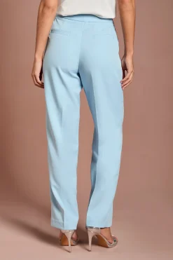Pantalon De Costume Droit À Plis Devant