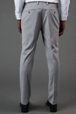 Pantalon de Costume Essential Coupe Ajustée Gris Clair