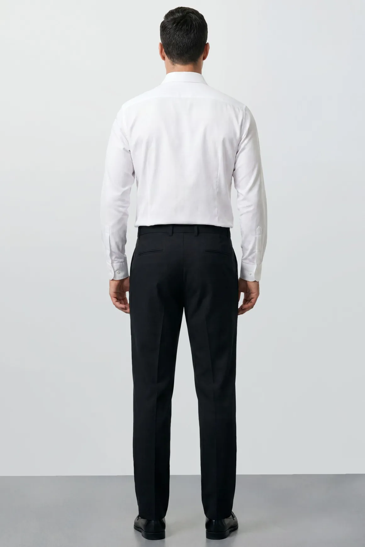 Pantalon De Costume Essentiel Noir Grande Taille Et Grande Longueur