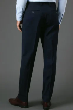 Burton Pantalon de Costume Essentiel Coupe Slim Marine<Homme Essentiels|Costumes Et Tenues Formelles
