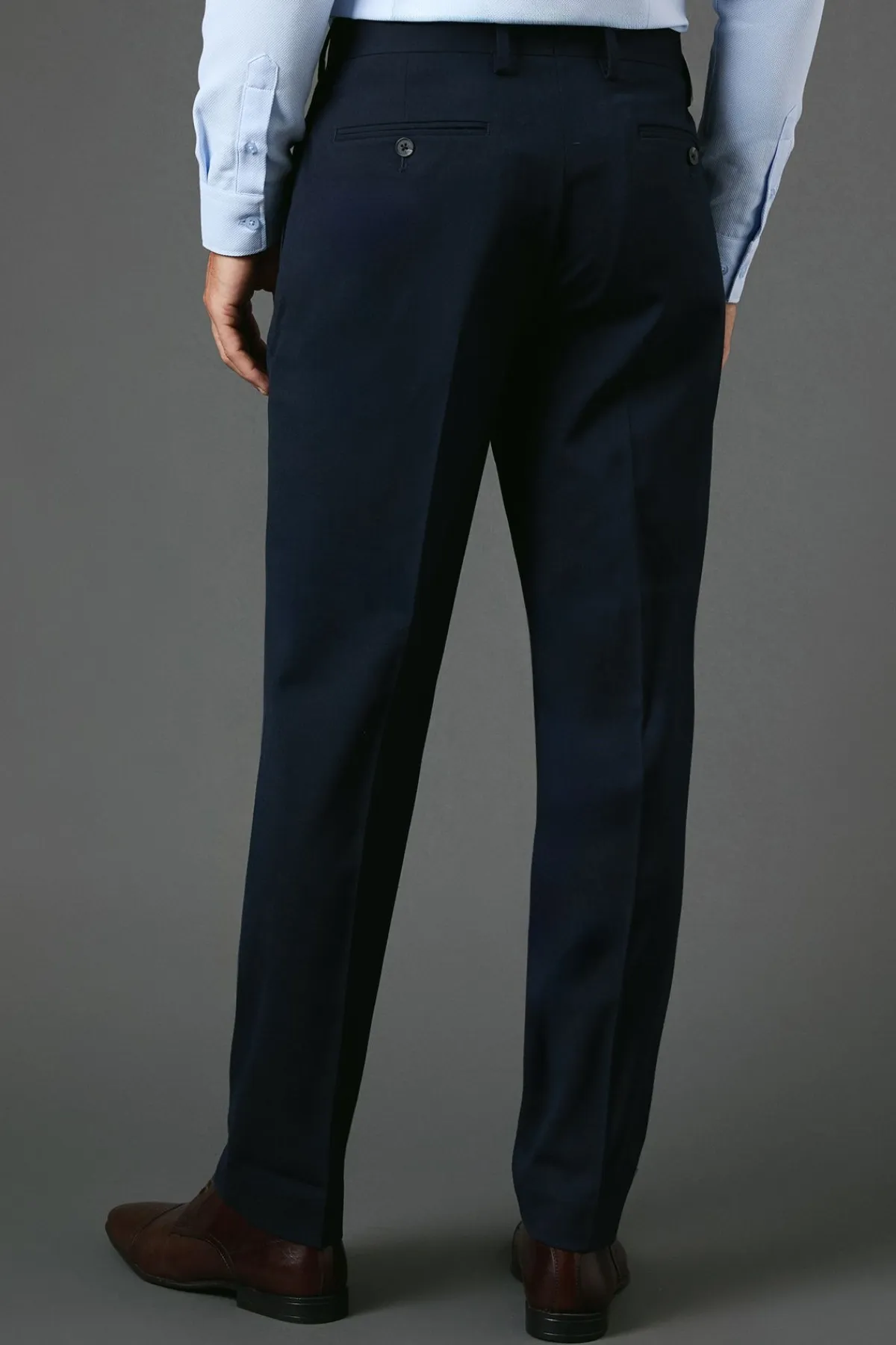 Burton Pantalon de Costume Essentiel Coupe Slim Marine<Homme Essentiels|Costumes Et Tenues Formelles
