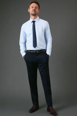 Burton Pantalon de Costume Essentiel Coupe Slim Marine<Homme Essentiels|Costumes Et Tenues Formelles