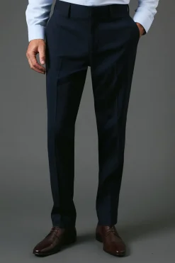 Burton Pantalon de Costume Essentiel Coupe Slim Marine<Homme Essentiels|Costumes Et Tenues Formelles
