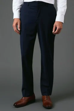 Pantalon de Costume Essentiel Coupe Ajustée Marine
