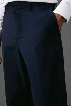 Pantalon de Costume Essentiel Coupe Ajustée Marine