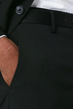 Pantalon de Costume Essentiel Coupe Ajustée Noir