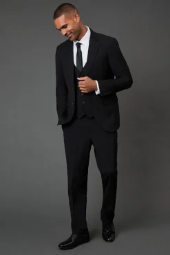 Pantalon de Costume Essentiel Coupe Ajustée Noir