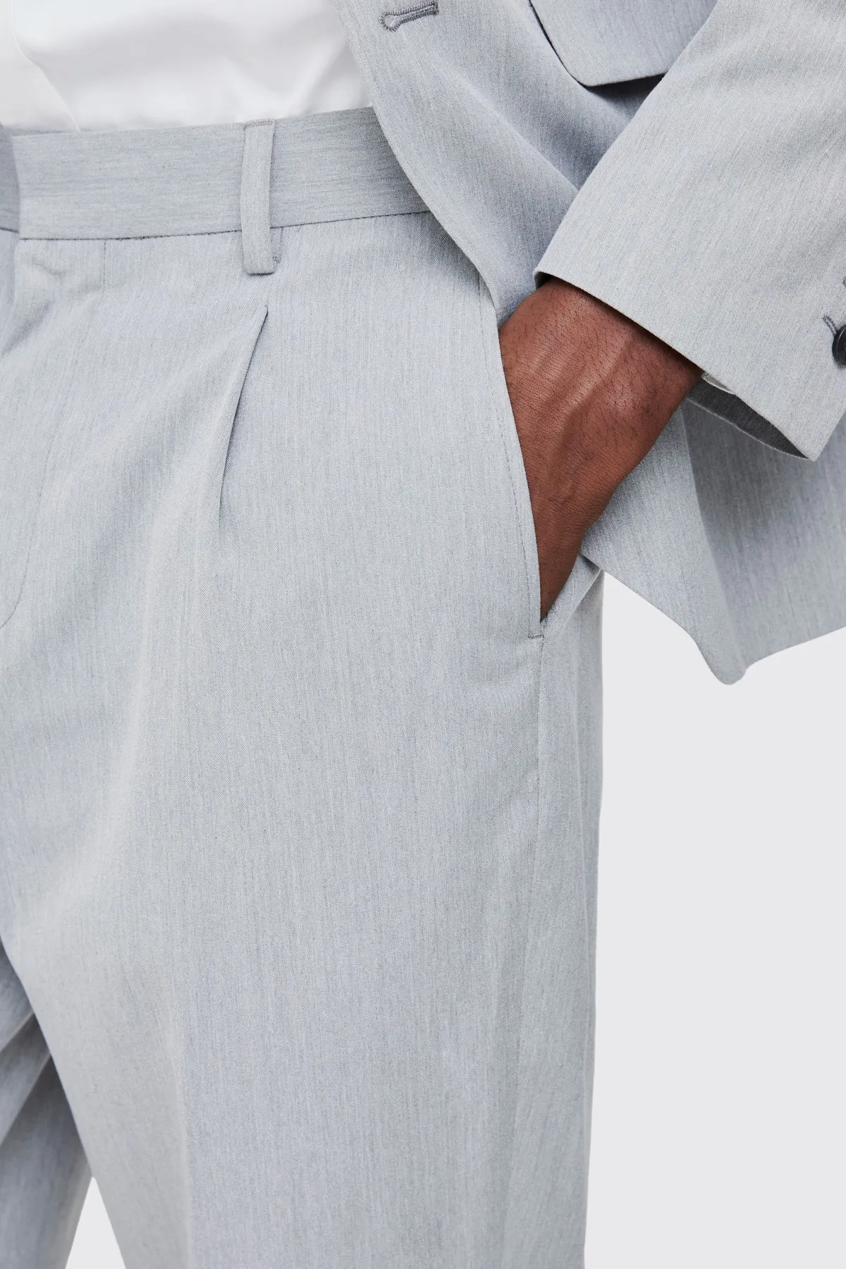boohooMAN Pantalon de costume fuselé à taille fixe<Homme Costumes Et Tenues Formelles