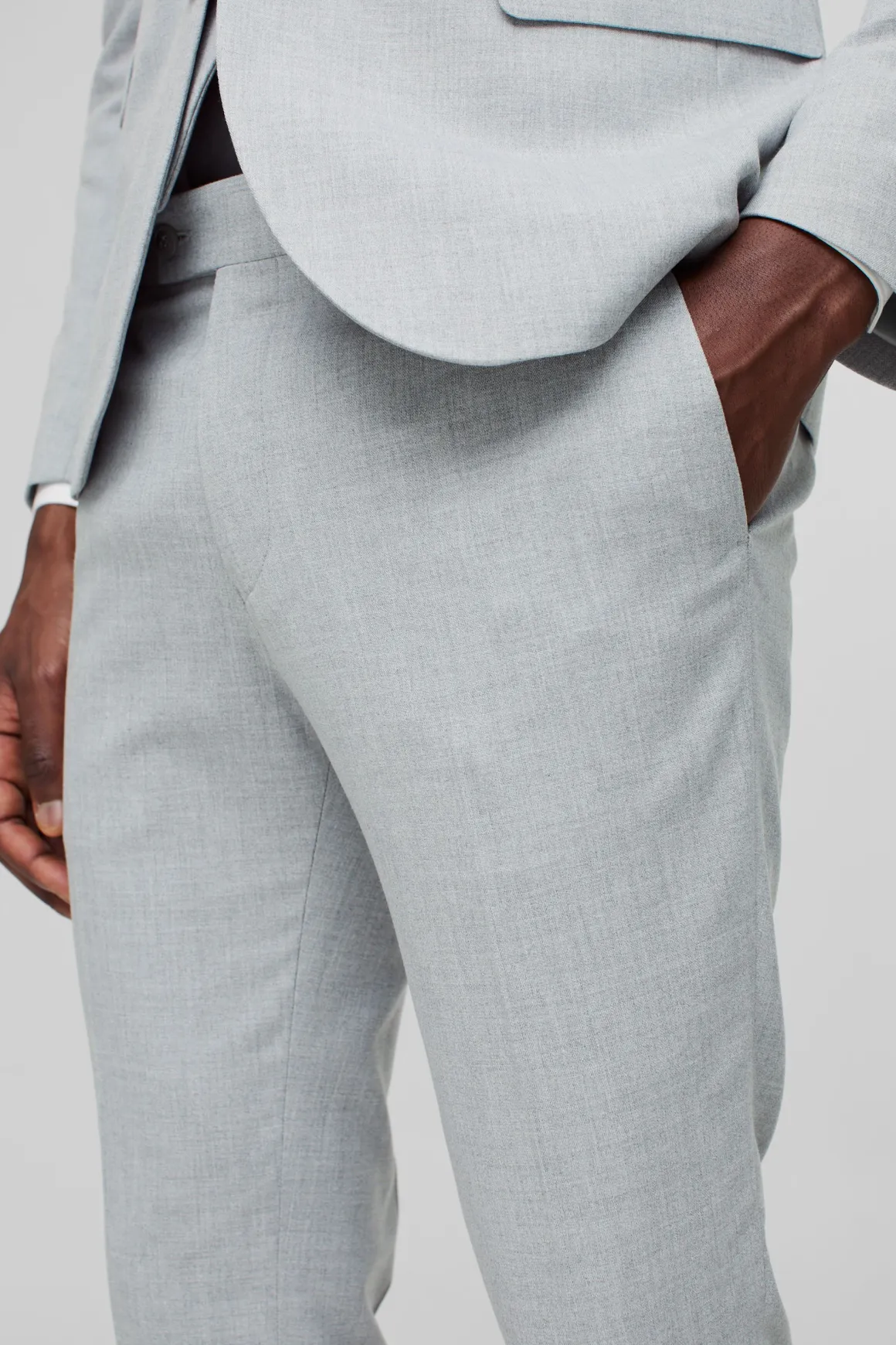 Pantalon de Costume Gris Super Slim