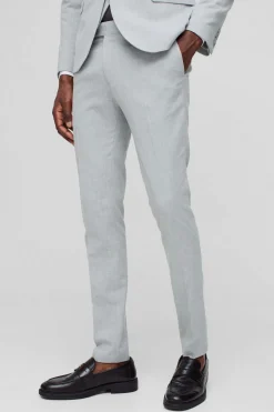 Pantalon de Costume Gris Super Slim