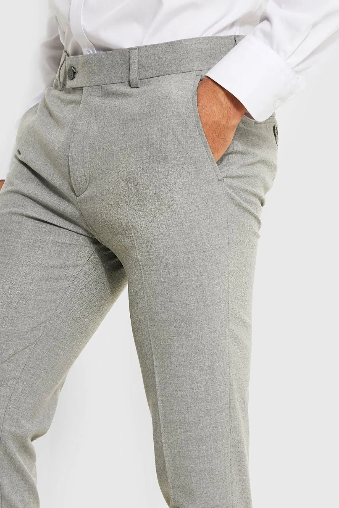 Pantalon de Costume Gris Super Slim