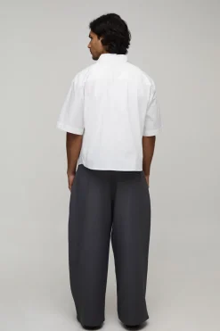 Pantalon De Costume Large Ajusté