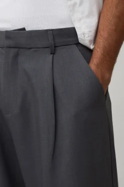 Pantalon De Costume Large Ajusté