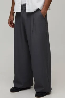 Pantalon De Costume Large Ajusté