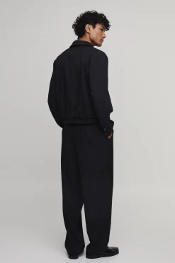 boohooMAN Pantalon De Costume Large À Pinces Assorti<Homme Costumes Et Tenues Formelles