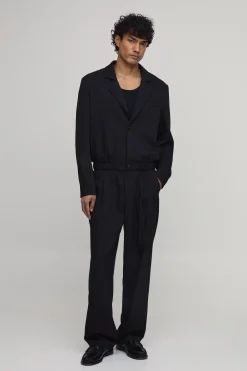 boohooMAN Pantalon De Costume Large À Pinces Assorti<Homme Costumes Et Tenues Formelles