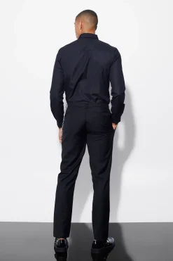 Pantalon de costume à panneaux latéraux fins