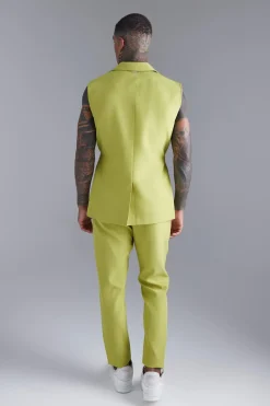 boohooMAN Pantalon de costume skinny zippé<Homme Costumes Et Tenues Formelles