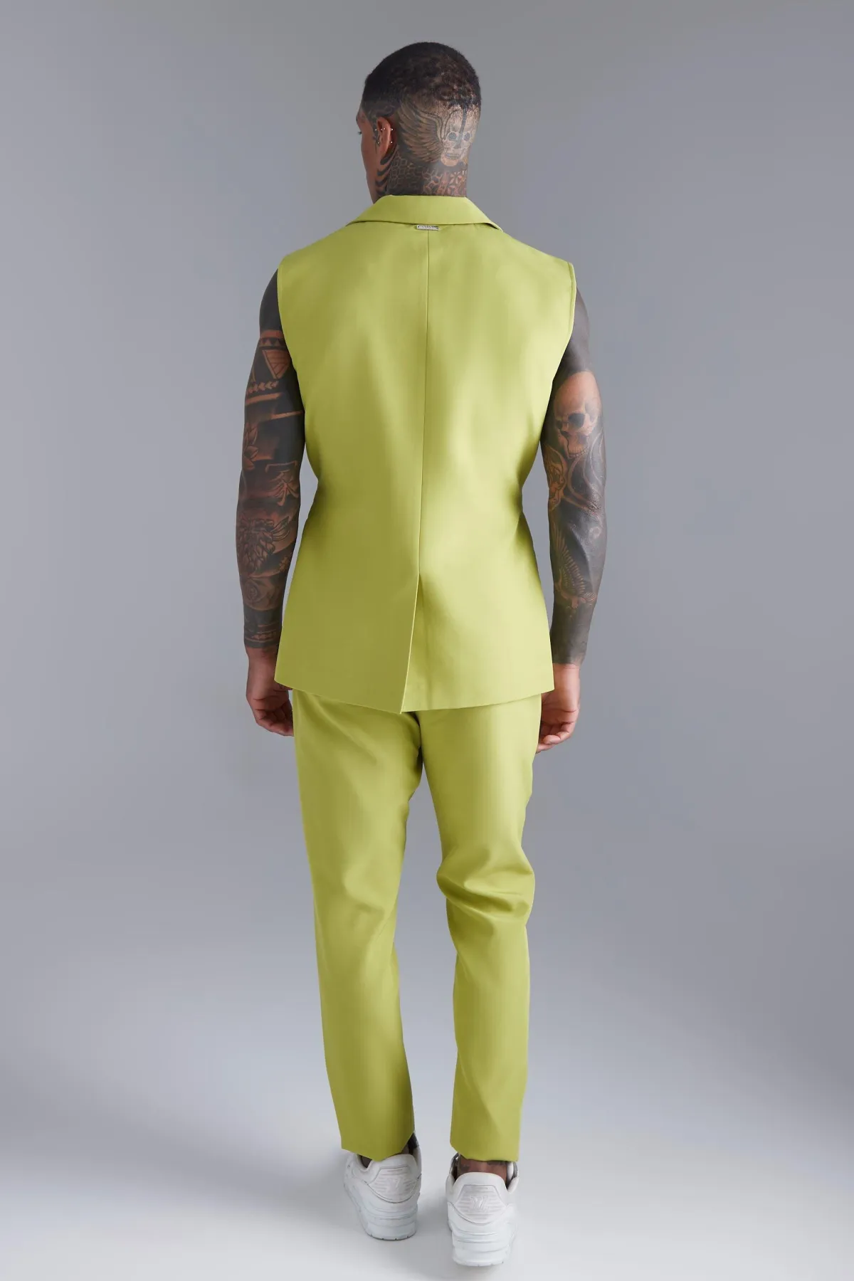 boohooMAN Pantalon de costume skinny zippé<Homme Costumes Et Tenues Formelles
