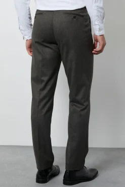 Pantalon De Costume Slim Anthracite Tissage Bout À Bout