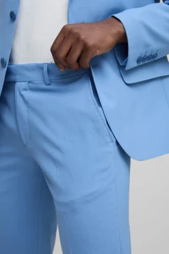 Pantalon de costume slim à ceinture fixe