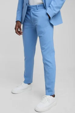 Pantalon de costume slim à ceinture fixe