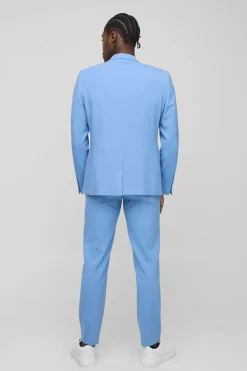 Pantalon de costume slim à ceinture fixe