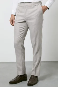 Pantalon De Costume Slim Marron Clair