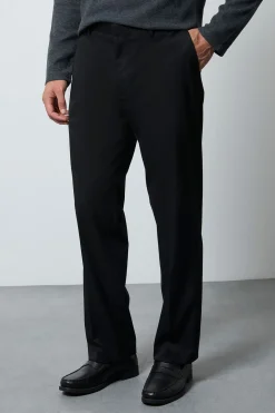 Pantalon De Costume Smoking Noir Coupe Regular