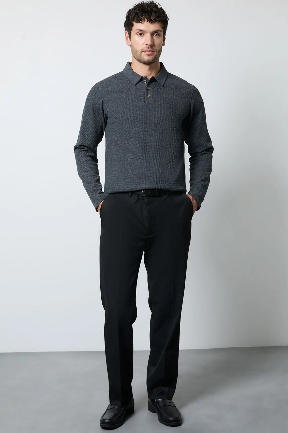 Pantalon De Costume Smoking Noir Coupe Regular