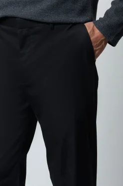 Pantalon De Costume Smoking Noir Coupe Regular