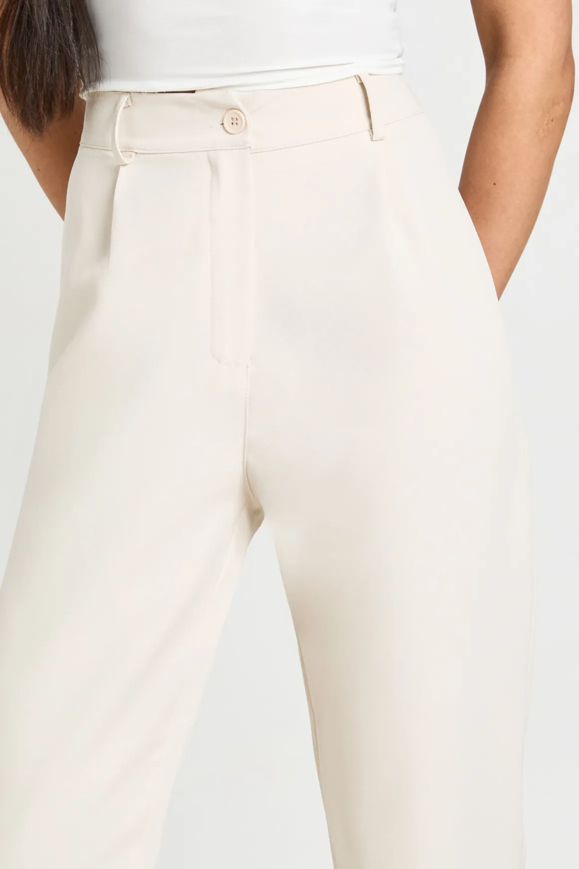 Pantalon De Costume Tailleur Fuselé Taille Haute Tall