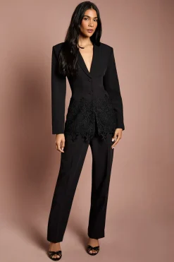 Pantalon de Cérémonie Droit à Plis Devant