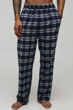 Pantalon de détente décontracté à carreaux tissé