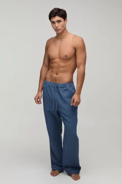 boohooMAN Pantalon De Détente Gaufré Coupe Décontractée<Homme Tout Afficher|Vêtements Confort