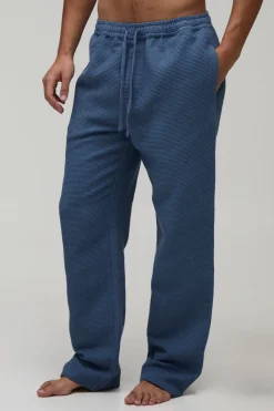boohooMAN Pantalon De Détente Gaufré Coupe Décontractée<Homme Tout Afficher|Vêtements Confort