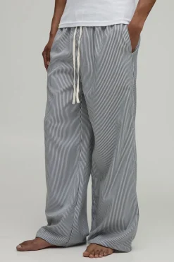 Pantalon De Détente Large À Rayures