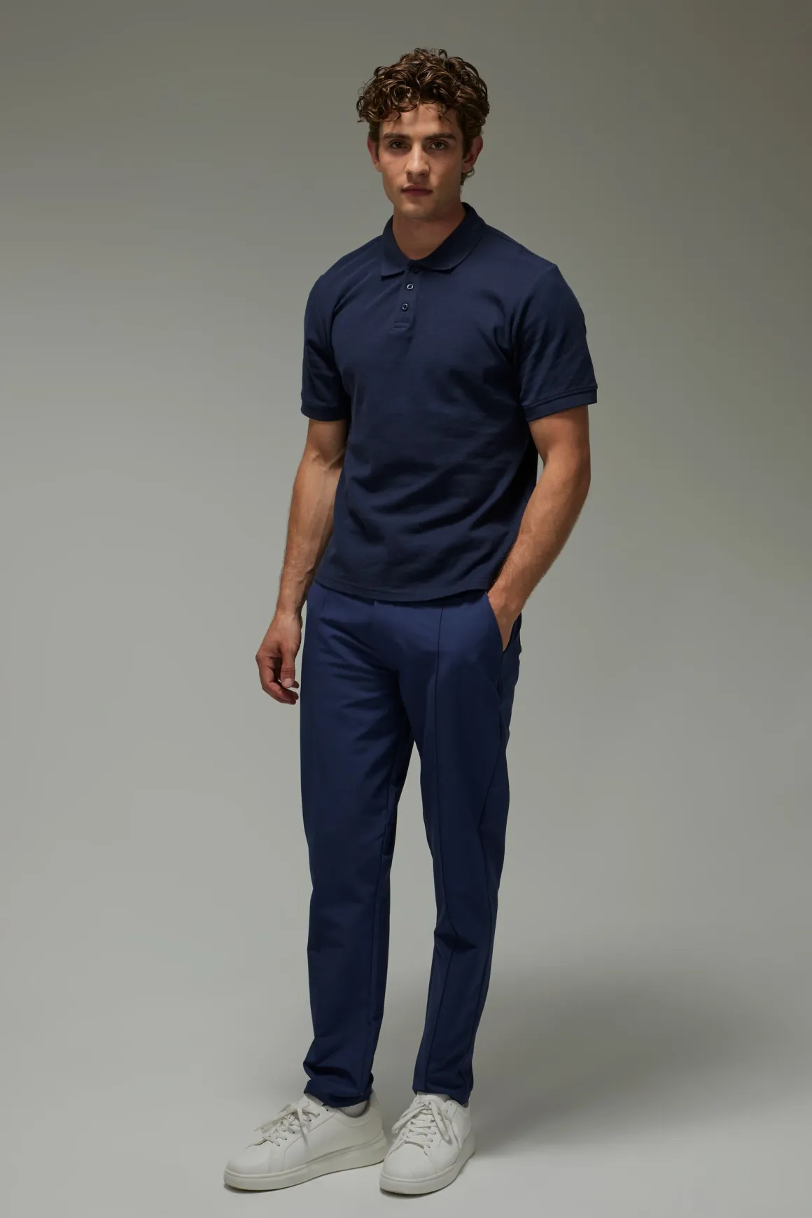 Pantalon De Golf Homme Coupe Fuselée À Pinces