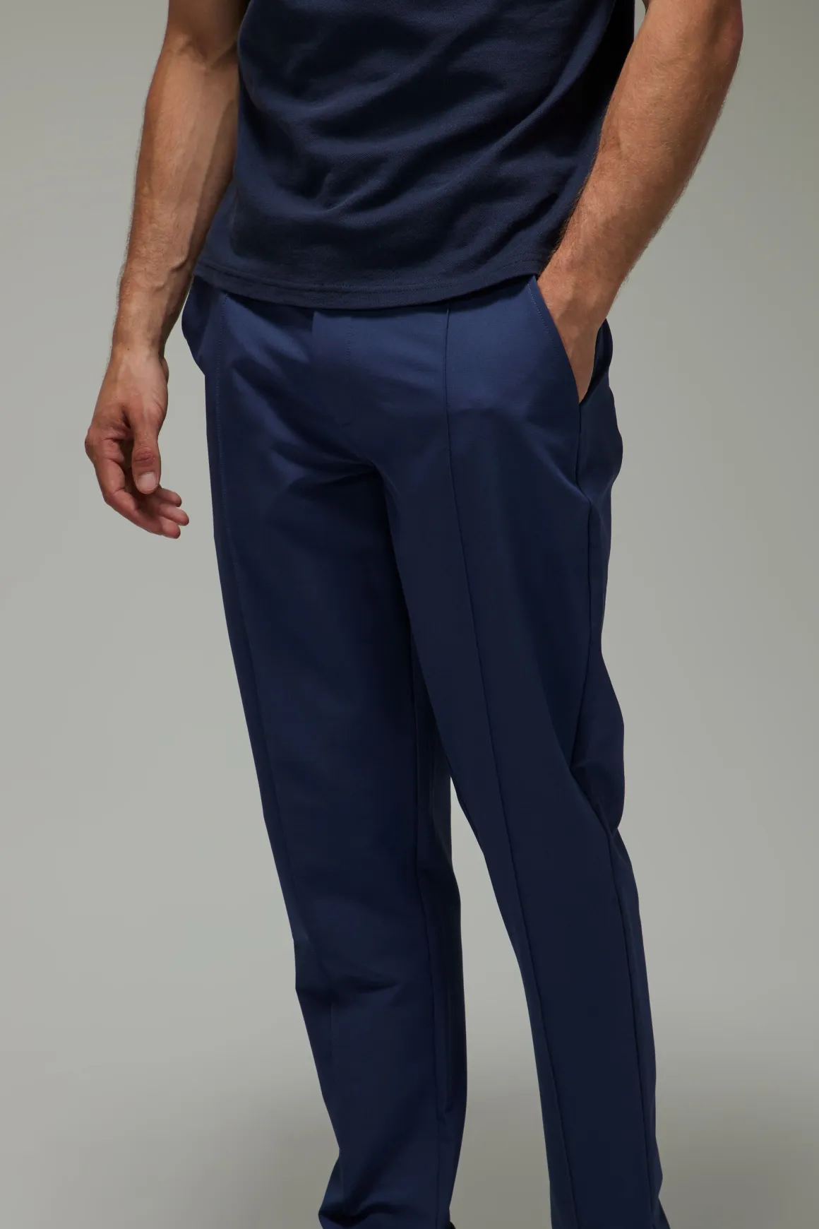 Pantalon De Golf Homme Coupe Fuselée À Pinces