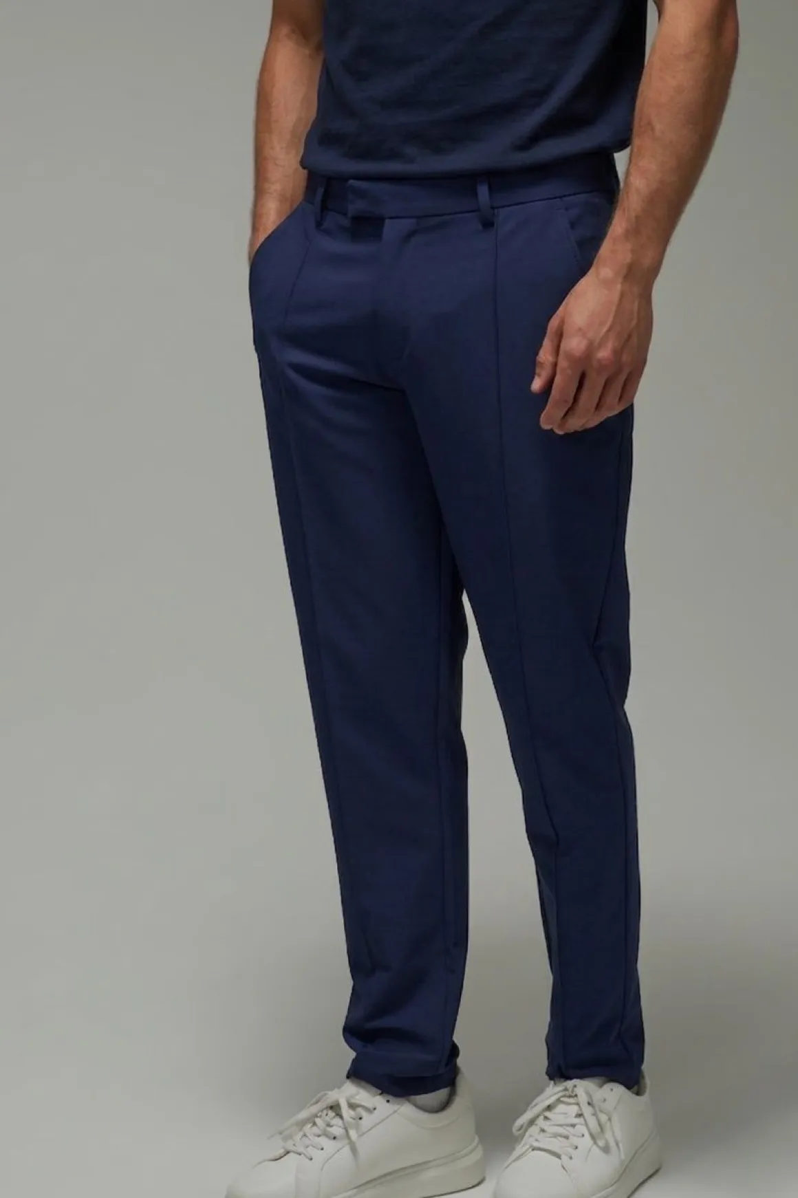 Pantalon De Golf Homme Coupe Fuselée À Pinces