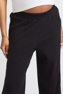 Pantalon De Grossesse Côtelé Basique À Jambe Droite