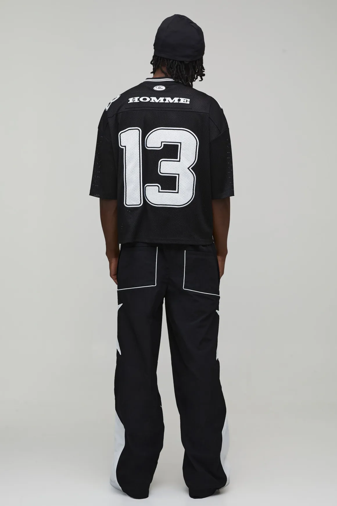 Pantalon De Jogging Ample À Panneau Étoile Pour Grande Taille