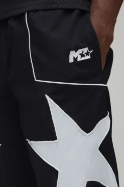 Pantalon De Jogging Ample À Panneau Étoile Pour Grande Taille