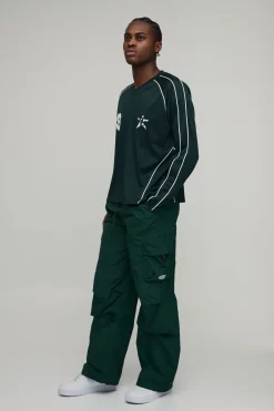 boohooMAN Pantalon De Jogging Cargo Utilitaire Coupe Ample<Homme Pantalons Cargo