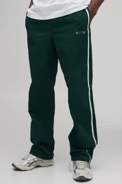 boohooMAN Pantalon De Jogging Coupe Décontractée Haute Avec Bande Latérale Et Logo Imprimé<Homme Pantalons Tall|Tout Afficher