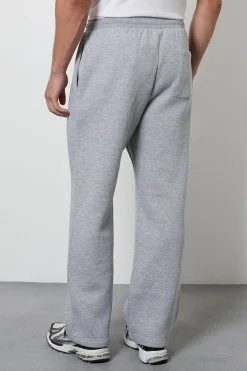 Pantalon De Jogging Droit Gris Chiné