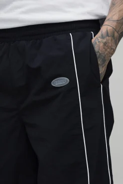 Pantalon De Jogging Grande Taille Coupe Ample Avec Lien Élastiqué Devant Et Cordon De Serrage À L'ourlet