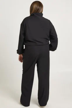Pantalon de Jogging Large Taille Plus avec Ceinture Élastiquée